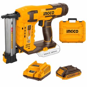 Clavadora Inalámbrica 20v + Bat. 2.0ah + Cargador - Ingco