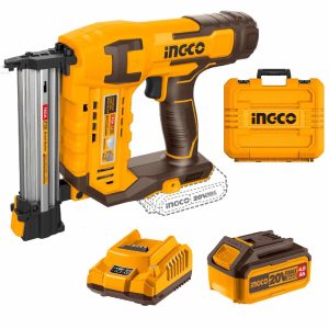 Clavadora Inalámbrica 20v + Bat. 4.0ah + Cargador - Ingco